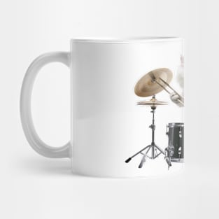 A Cat playing on drums Mug